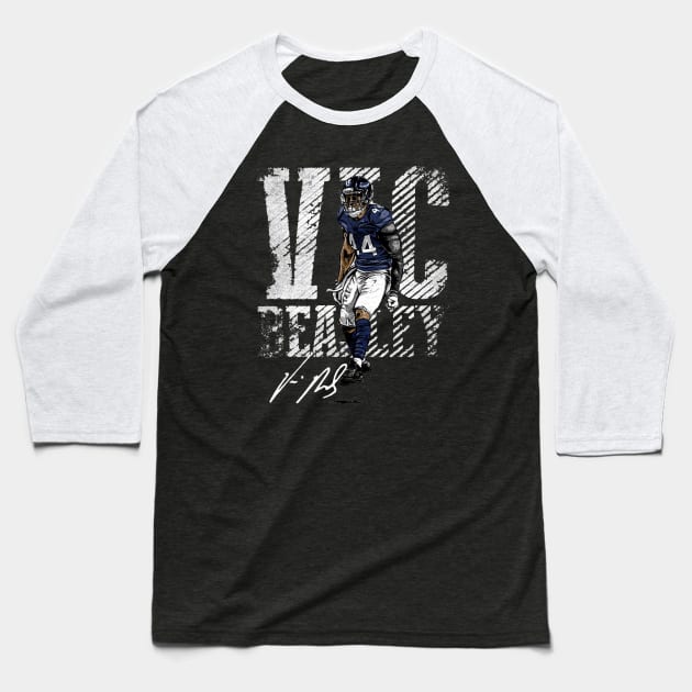Vic Beasley Tennessee Bold Baseball T-Shirt by Buya_Hamkac